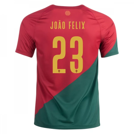 Maillot de Foot Portugal Joao Felix 23 Domicile Coupe du monde 2022 Maillot de Foot Portugal Joao Felix 23 Domicile Coupe du monde 2022